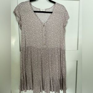 Everly floral print dress with buttons